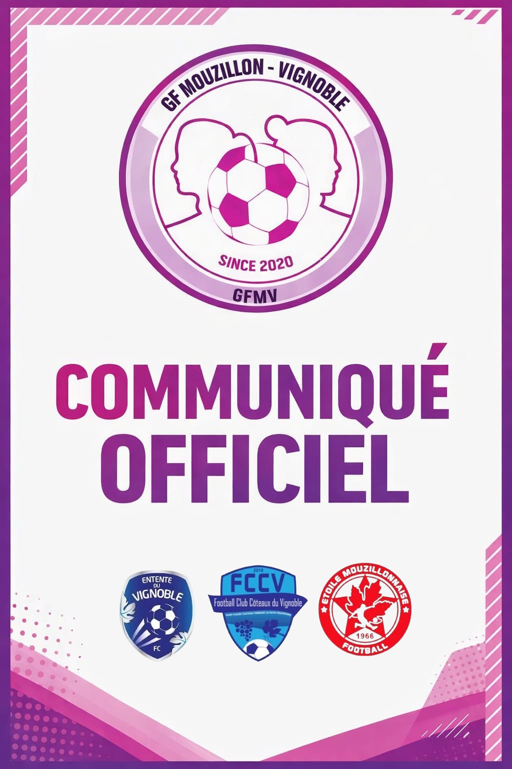 Affiche du comunniqué du GFMV