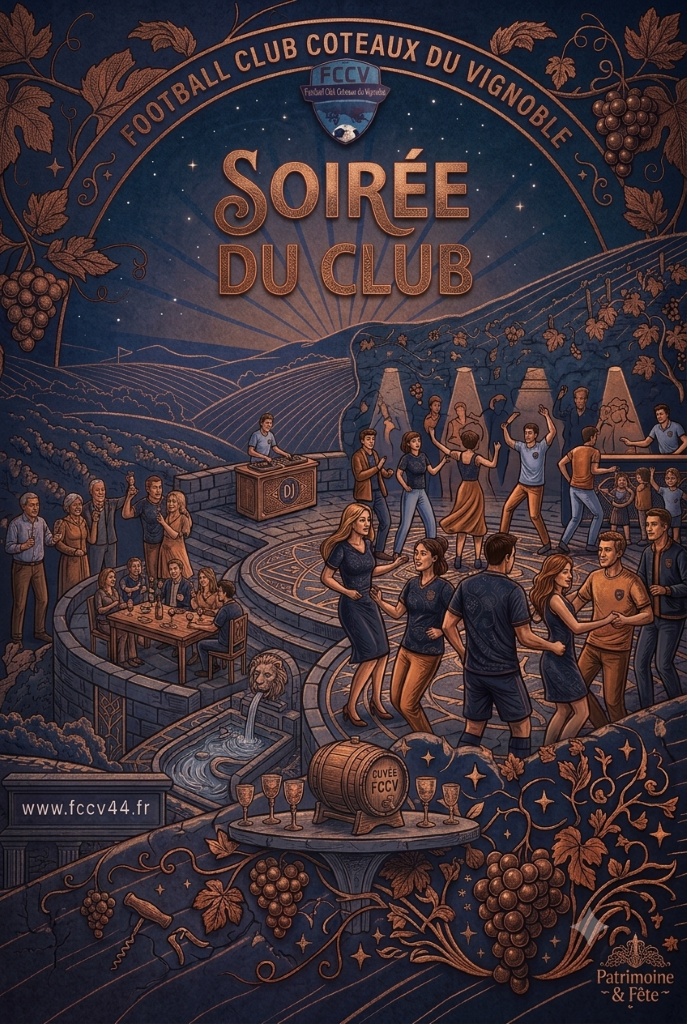 Affiche de la soirée du club